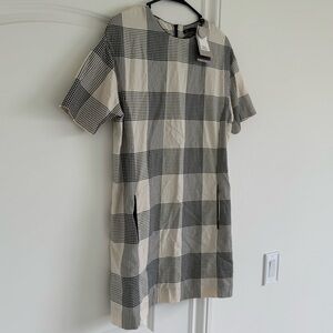Plaid Short Sleeve Dress